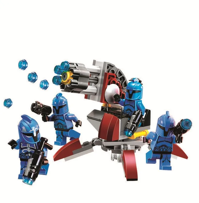 Limited Edition Star Wars Elite Clone Troop en Assault Robot 9488 met mannequin Boy-gemonteerd model