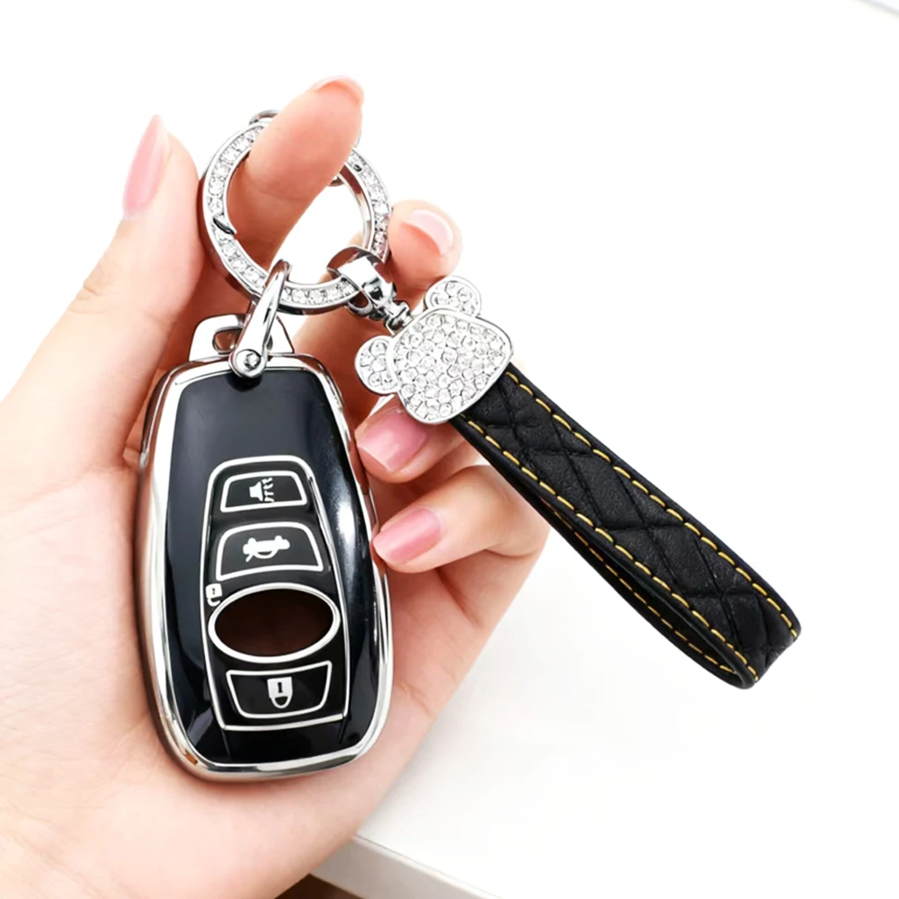 Auto Shell Holder Fob for Subaru Forester Impreza STi Outback WRX XV Crosstrek Legacy BRZ 2015 - 2019 Car Smart Key Cover Case