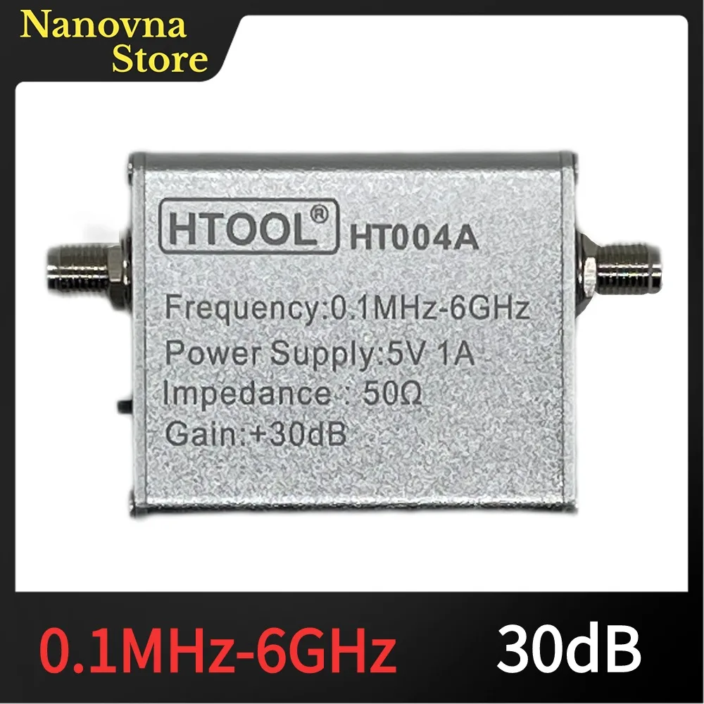 

Nanovna HT004A 100K-6Ghz 30dB малошумящий усилитель LNA, 50 Ом, широкополосный, высокое усиление, усиленный сигнал, предусилитель радиоприемника SDR