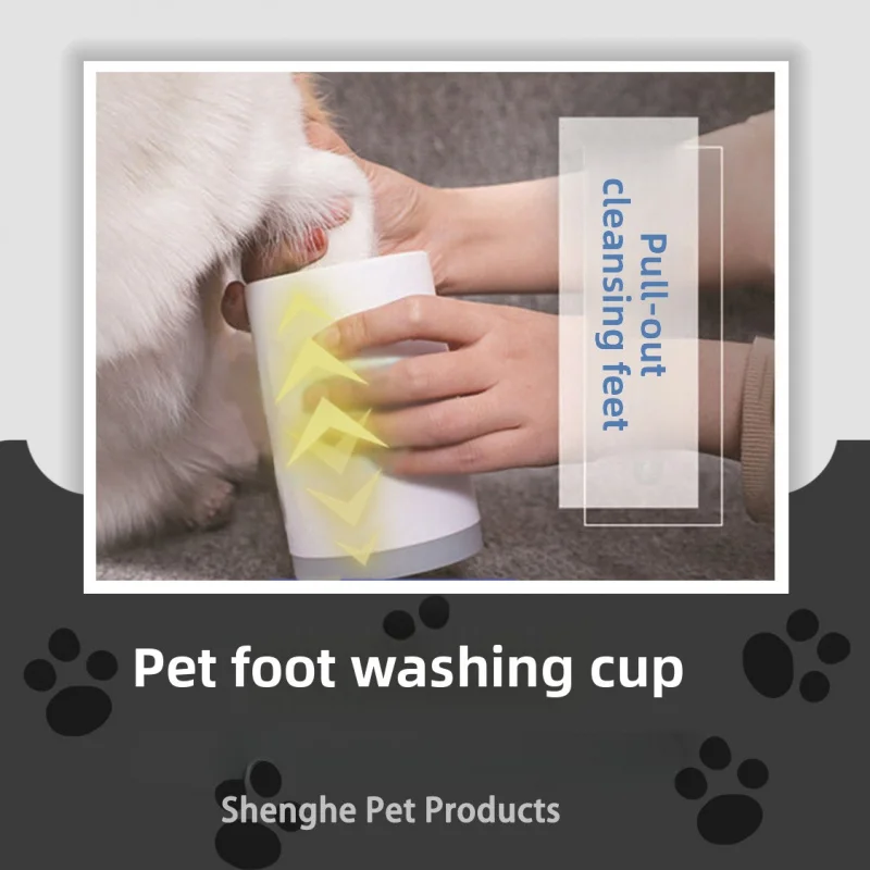 

Pet Supplies Wholesale Paw Cat Cleaner Foot Washer Semi-Automatic Dog Silicone Foot Bath Cup