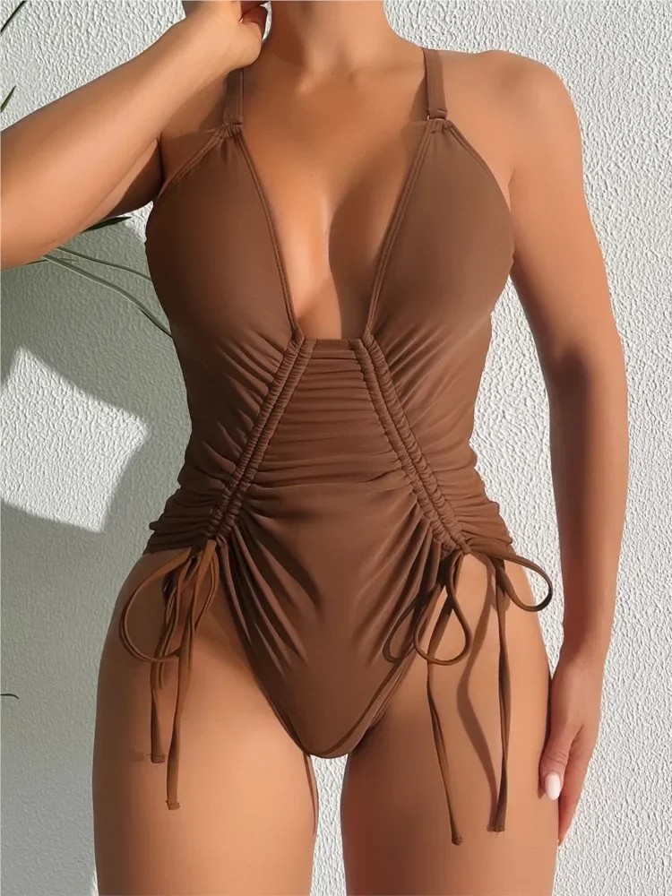 

2025 New High Waist Sexy Swimsuit Women Summer Bathing Suit Bikini Set Swimwear Women Beach Swimming Suit For Female