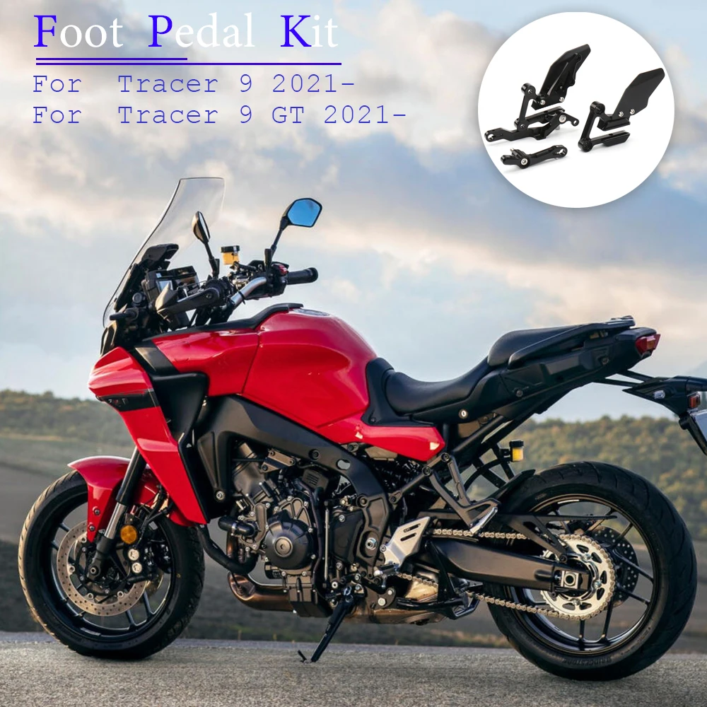 

NEW Motorcycle Foot Pegs Pedal Footrest Kit For Yamaha Tracer9 TRACER9 Tracer 9 TRACER 9 GT Foot Pegs Accessories 2021 2022 2023