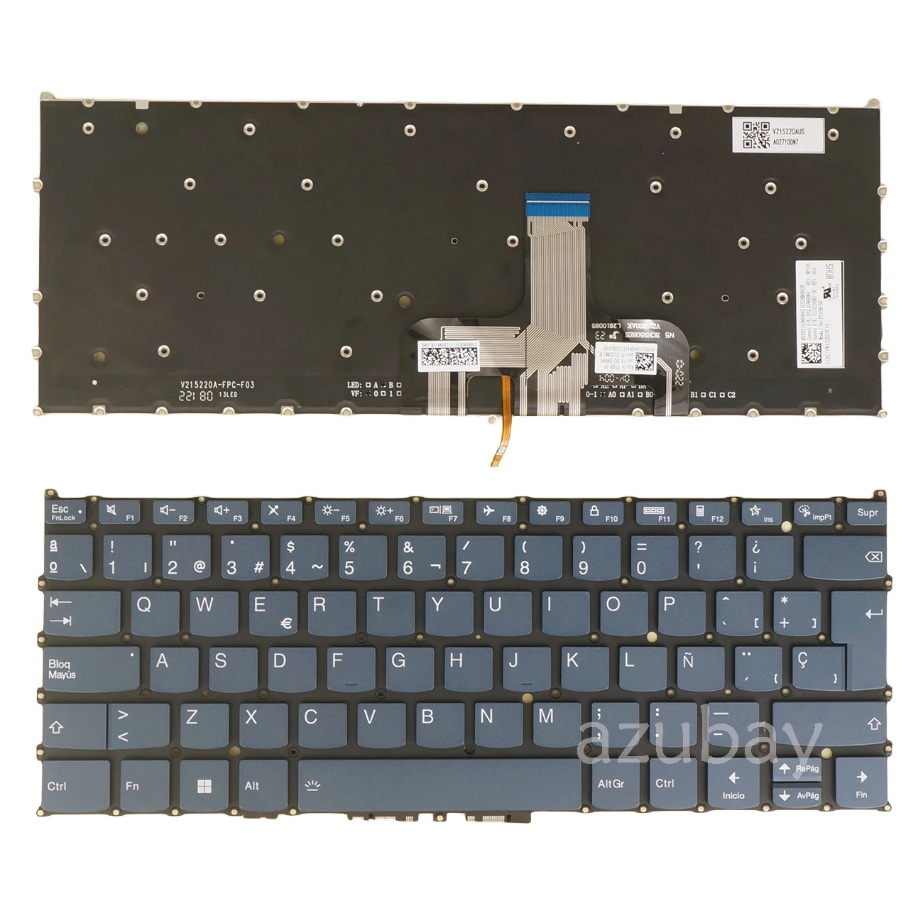 Backlit Laptop Keyboard For Lenovo Yoga Slim 7 ProX 14ARH7 / 7 ProX 14IAH7 82TK, Yoga 7 14ARB7 / 7 14IAL7 UK Spanish Hungarian