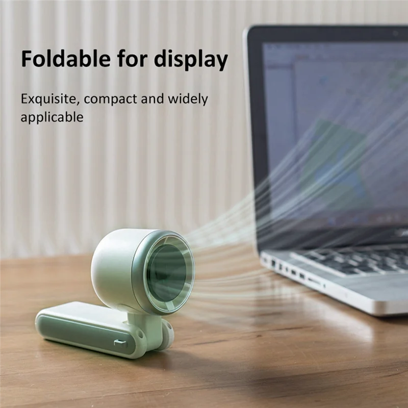 A04V Convenient Neck-Hanging High-Speed USB Fan, Handheld, Portable And Battery-Powered For Desktop Use