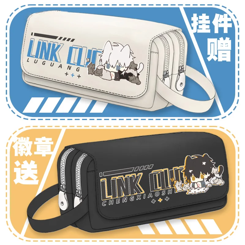 

Anime Link Click Lucas Charles Jo Cosplay Cartoon Student High-capacity Pen Bag Pencil Case Writing Cases School Supplies Gift