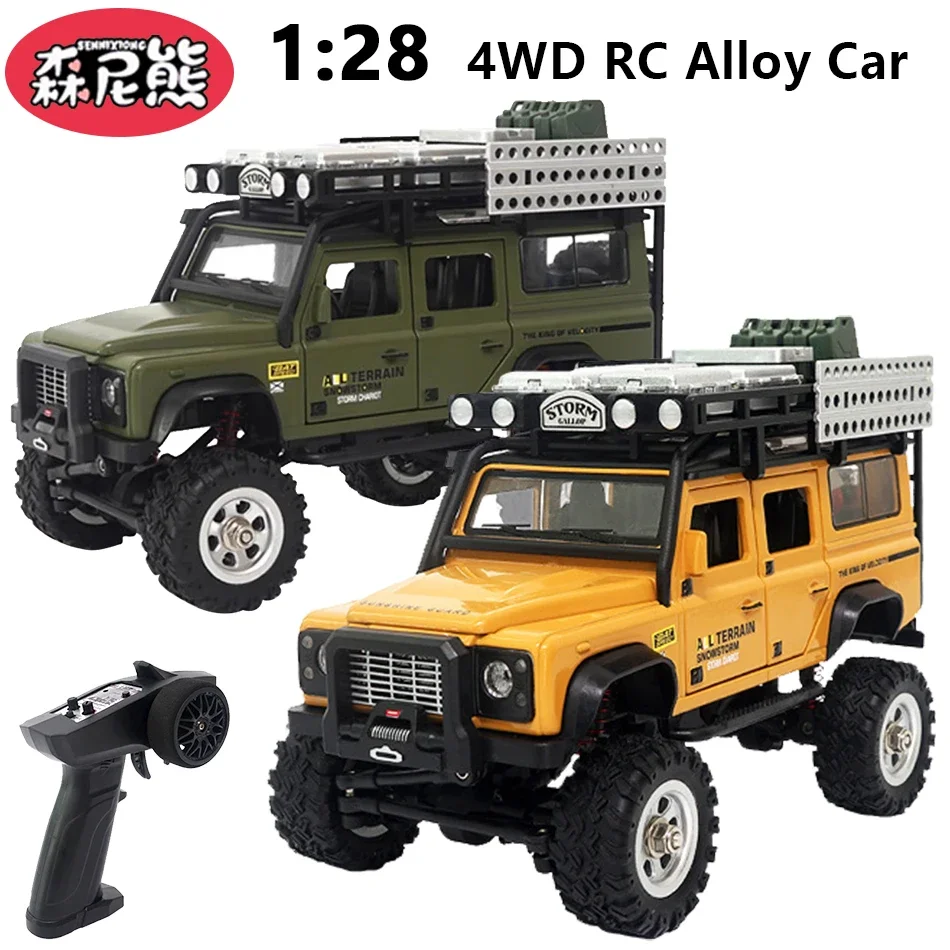 

SENNIXIONG 1/28 4WD RTR RC Alloy Off-Road Vehicle Professional Rock Crawler All Terrain Car Climbing Truck Simulation Model Toy