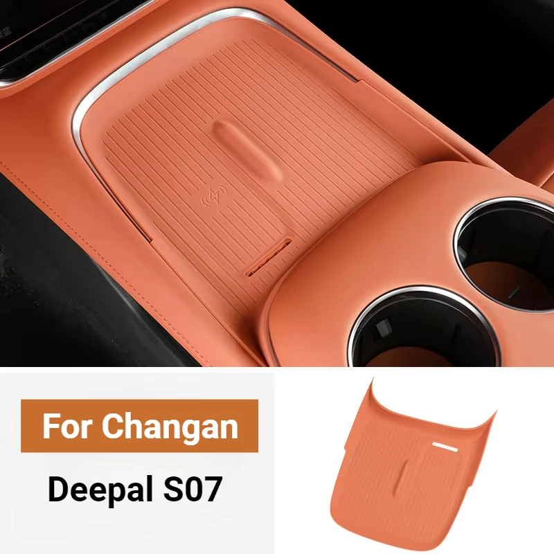 For Changan Deepal S07 Central Control Armrest Box Storage Box Deepal S07 Wireless Charging Pad