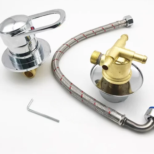 Grifo mezclador de ducha con salida de 2/3/4/5 vías, grifo de baño separado de latón, interruptor de agua fría y caliente, control de válvula ajustable