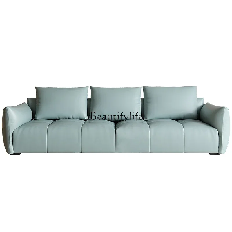 

Leave-in technology cloth sofa simple small apartment Nordic light luxury straight row sofa