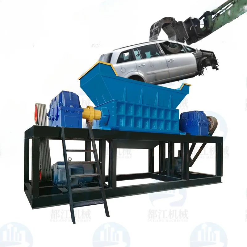 Tire Shredder Machine for Waste Car Multifunctional Scrap Metal Paper Plastic Pallet Rubber Recycling Shredder Machine