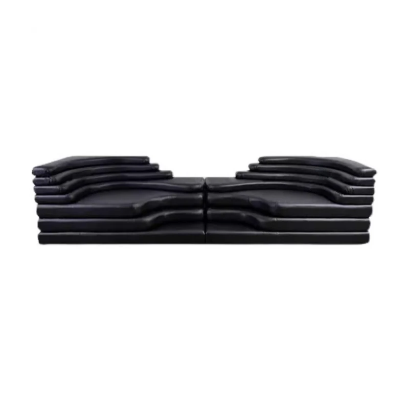 Light sofa luxury extreme personality clothing store leather terraces medieval Italian living room combination creative sofa