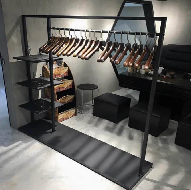 

Clothing store display racks, floor-standing bedroom hangers, European-style simple bag hangers