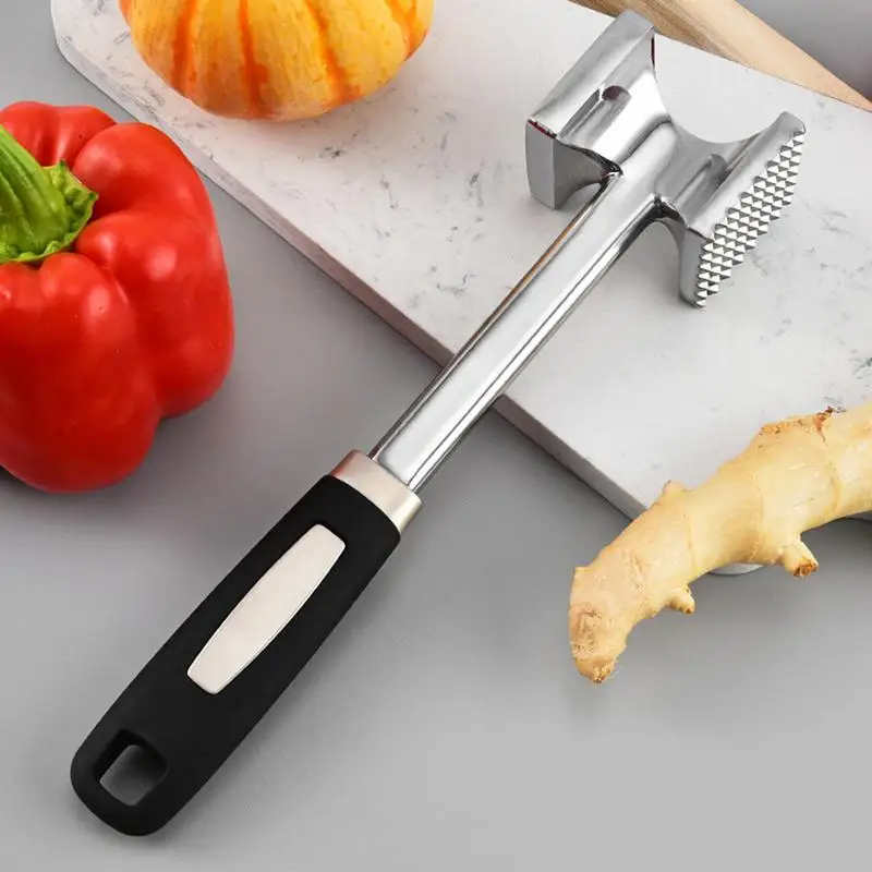 Meat Tenderizer Meat Tenderizer Hammer Dual-Side Stainless Steel Meat Pounder Flattener for Tenderizing Steak Beef and Fish