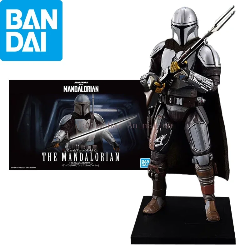 Bandai Original Star Wars The Mandalorian Beskar Boba Fettep Model Kit, Armor Series Model Doll Toy Collection Gift in Stock