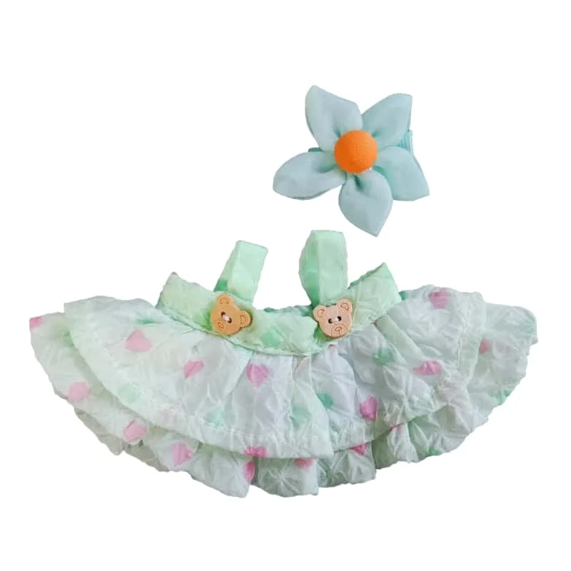 

Labubu Accessories: Pink Ribbon Dress - Cute 15/17cm Vinyl Doll Fairy Costume