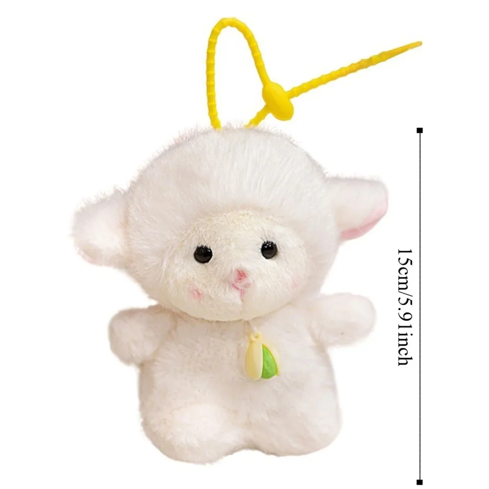 Colgante de muñeca Capyabra fragante, tuerca de pistacho, Animal de oveja, llavero de juguete de peluche, llavero de muñeco de peluche de Panda de dibujos animados esponjoso