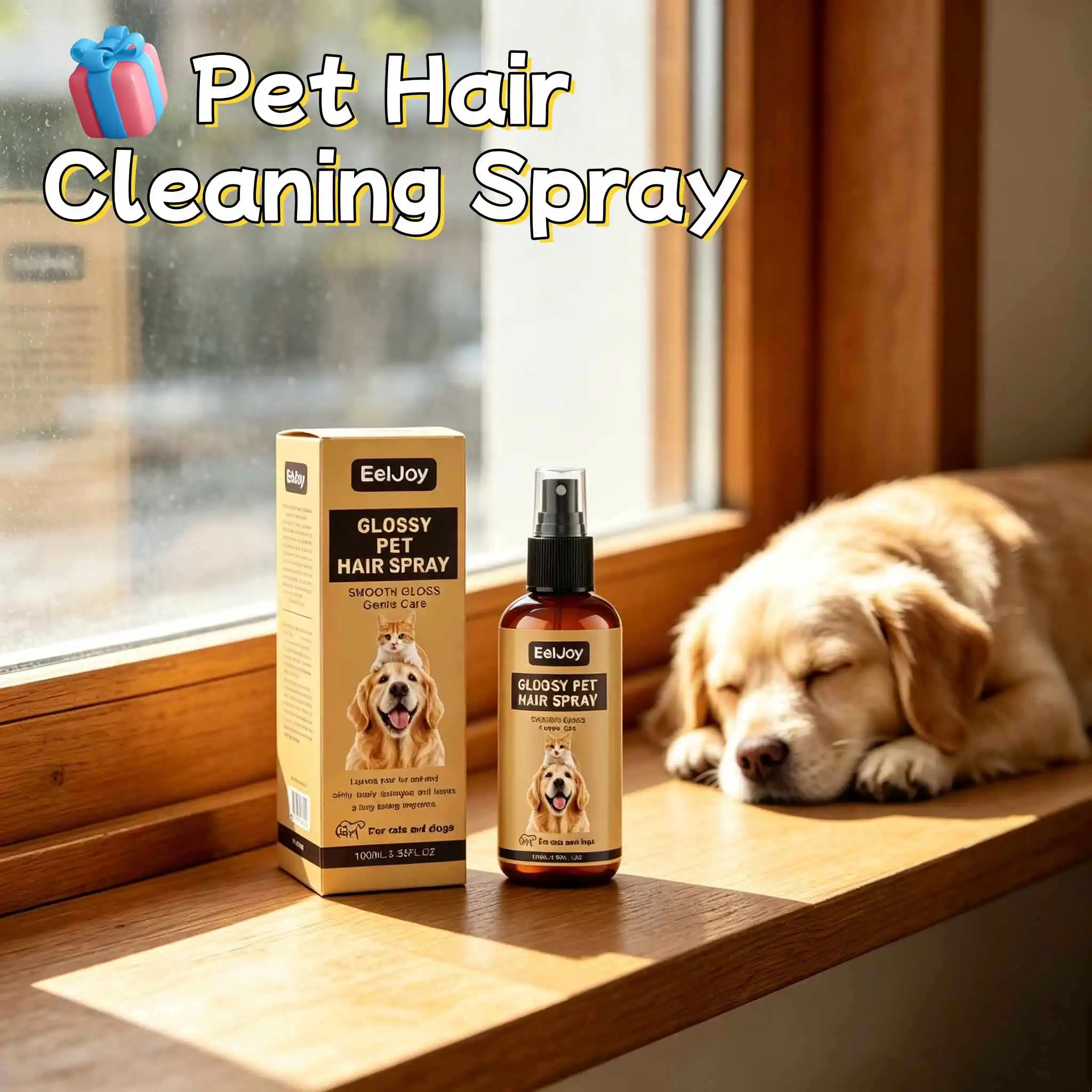 Spray para el cuidado del pelo de mascotas, fácil de usar, para pelo enredado, alivia la sequedad, suministros para mascotas, para perros y gatos, fórmula suave, spray para el crecimiento del pelo