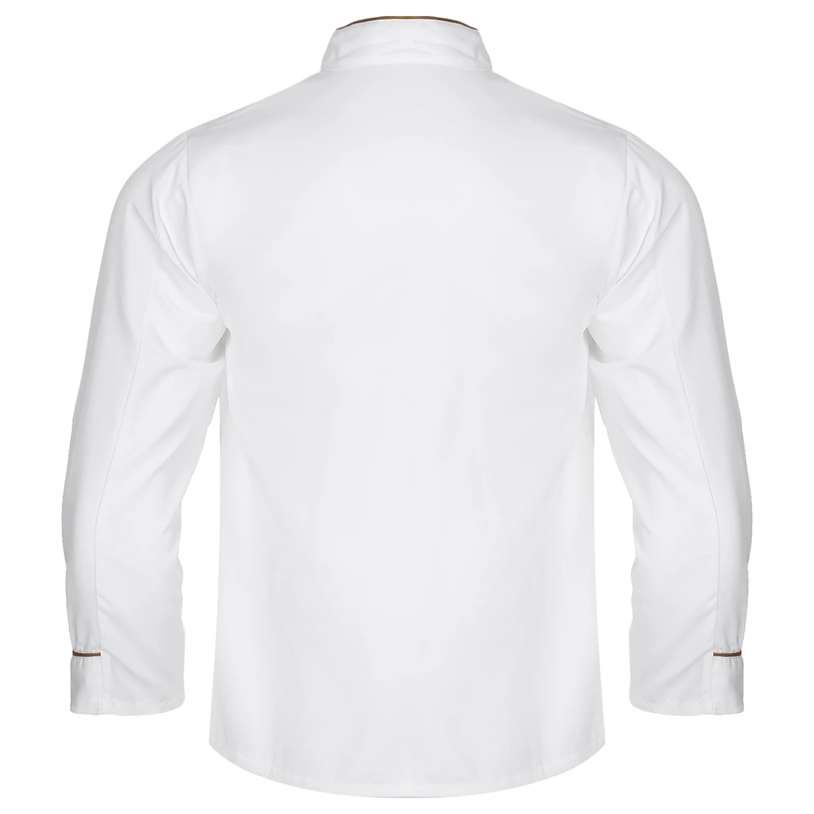 Cappotto da cuoco personalizzato da uomo unisex Giacca a maniche lunghe Servizio di ristorazione Camicia da ristorazione Cucina del ristorante Fornello da forno Abbigliamento da lavoro
