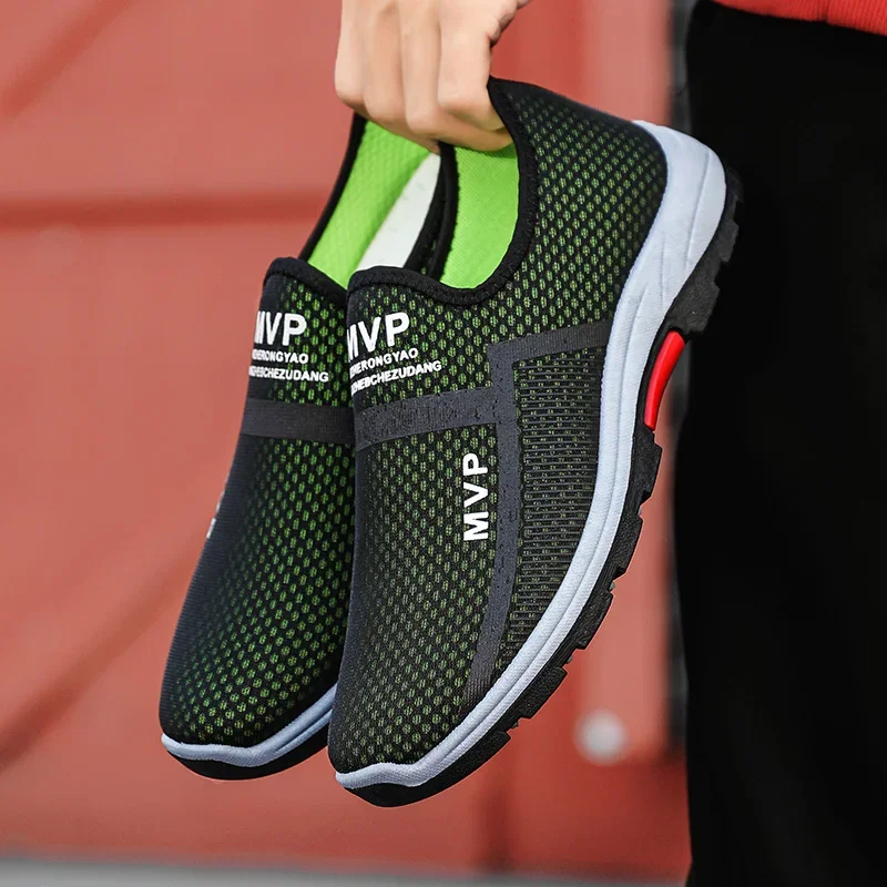 

Men Casual Shoes Mesh Summer Lightweight Sneakers Men Outdoor Walking Shoes Breathable Slip on Mens Loafers Zapatillas Hombre