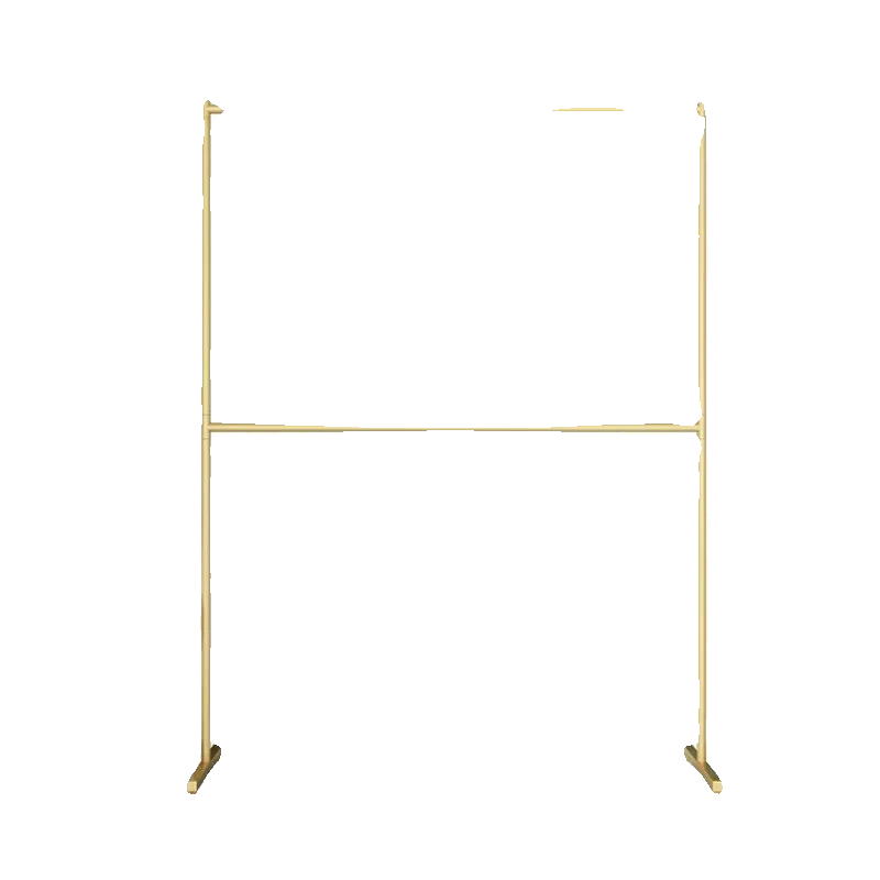 

Double-layer adjustable clothing rack, gold bedroom balcony hanging clothes, children's clothing display shelf