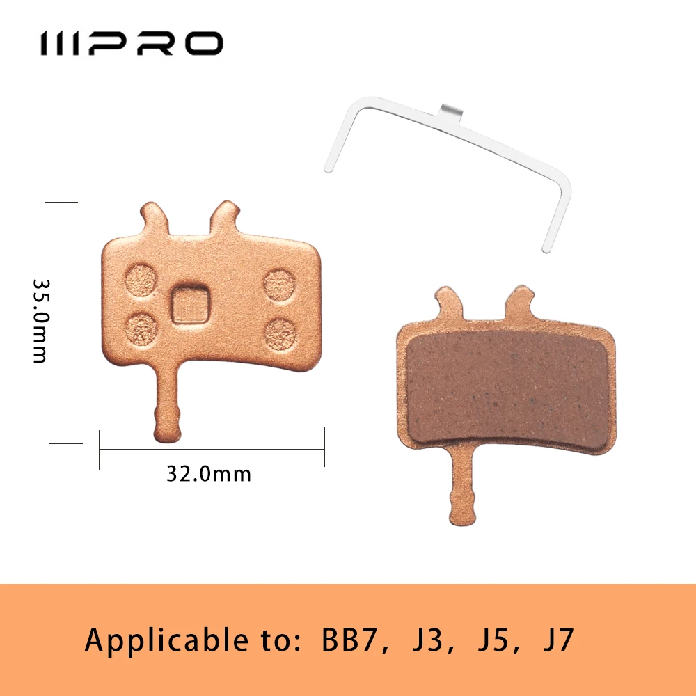 وسادات فرامل قرصية IIIPRO - معدنية ملبدة لـ MT200/M355/M785/MT2، SRAM BB7، Hope |   وسادات فرامل الدراجة الجبلية والطرق تناسب الجميع