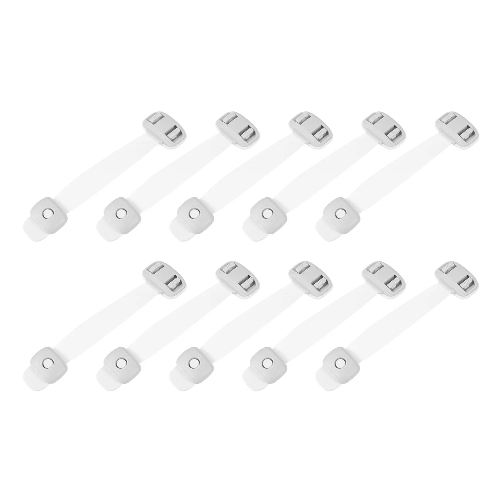 10pcs Safety Latches Self Adhesive Easy Install Cabinet Locks Drawer Supplies Child Proof Baby Safe Wardrobe Hardware