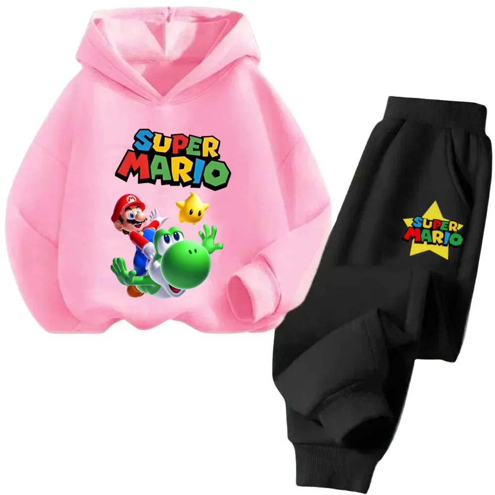 

Модный топ Super Mario Bros для мальчиков и девочек, детская одежда, подарки, новые толстовки для детей, толстовка с принтом аниме и мультяшных фигурок