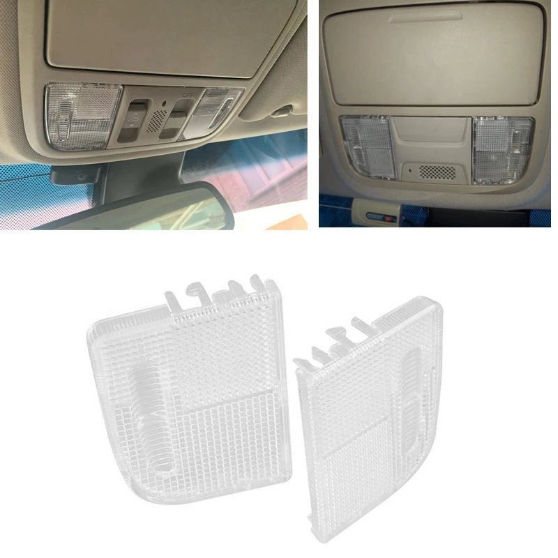 4Pcs Right Left Interior Roof Map Light Lens Reading Lamp 34401-SDA-A21 34402-SDA-A21 For Honda TSX Accord Civic CRV