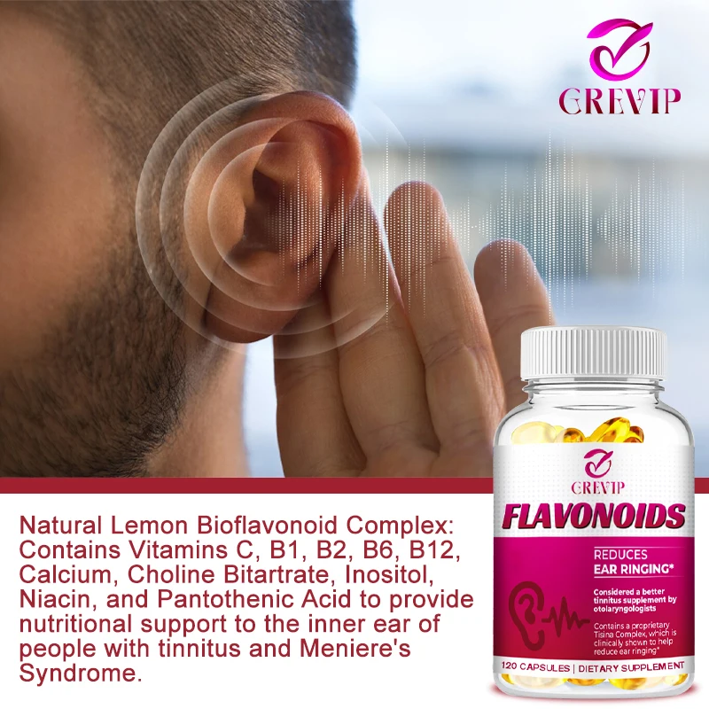 Flavonoids Supplements - Ear Health, Support Inner Ear Balance, Relieve Tinnitus