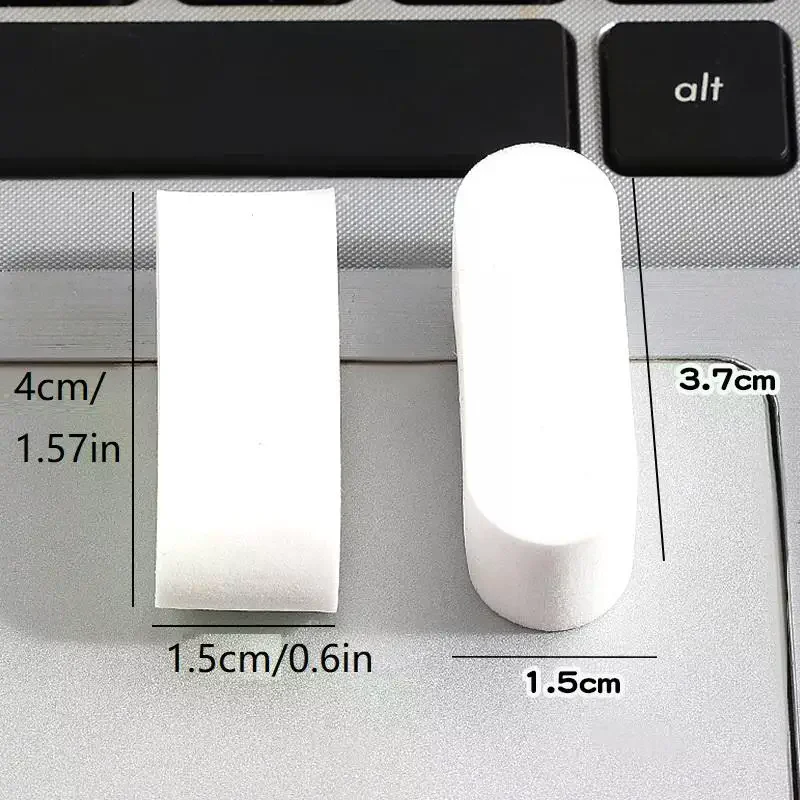 10 قطعة إسفنجة ماكياج لينة للاستخدام الرطب والجاف الأبيض نفخة الأساس المخفي تلطيخ مسحوق نفخة أداة التجميل