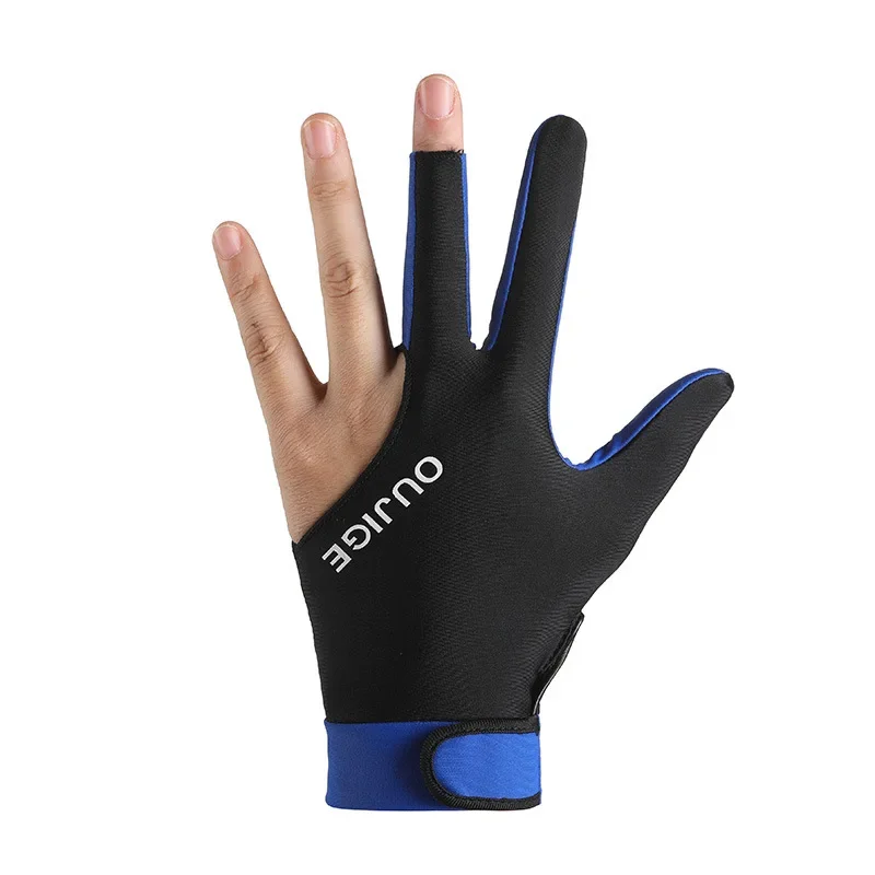 Перчатки для левой руки, бильярдные перчатки с тремя пальцами, противоскользящие наклейки, эластичные тренировочные перчатки для бильярда, аксессуары для занятий снукером