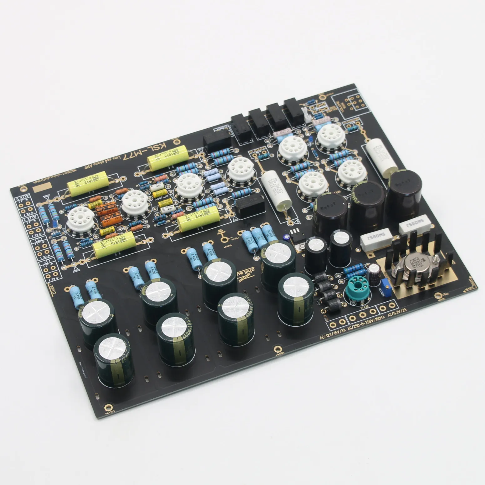لوحة مضخم الصوت HiFi 6X4+12AY7 أنبوب ستيريو ترجع دائرة KONDO M77 Preamp