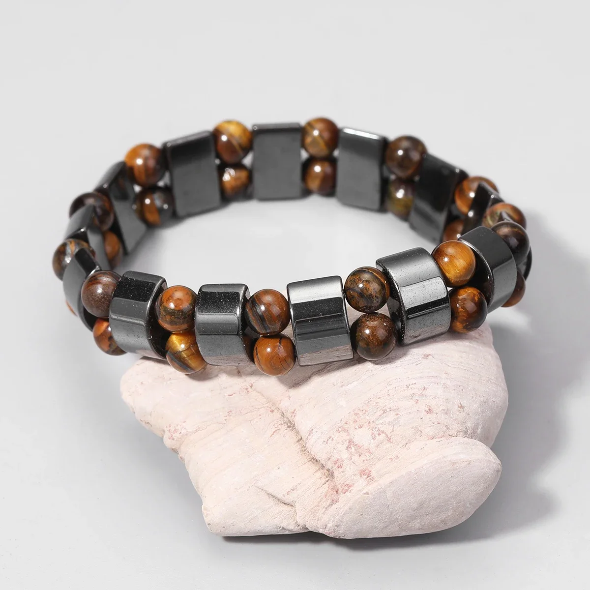 Energy Black Obsidian Hematite Tiger Eye Beads Bracelets Men for Health Protection Women Soul Jewelry Pulsera Hombre
