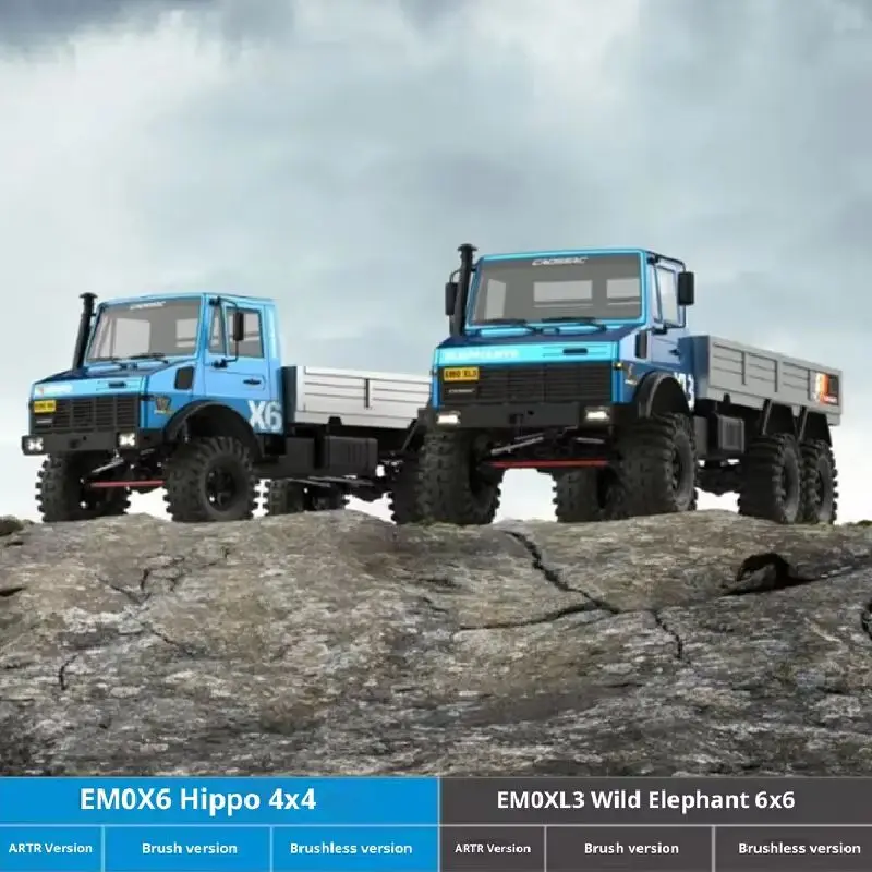 

Радиоуправляемая модель внедорожника CROSSRC EMO X6 Big Hippo XL3 Big Wild Elephant 1/8, электрическая, для скалолазания, подарок