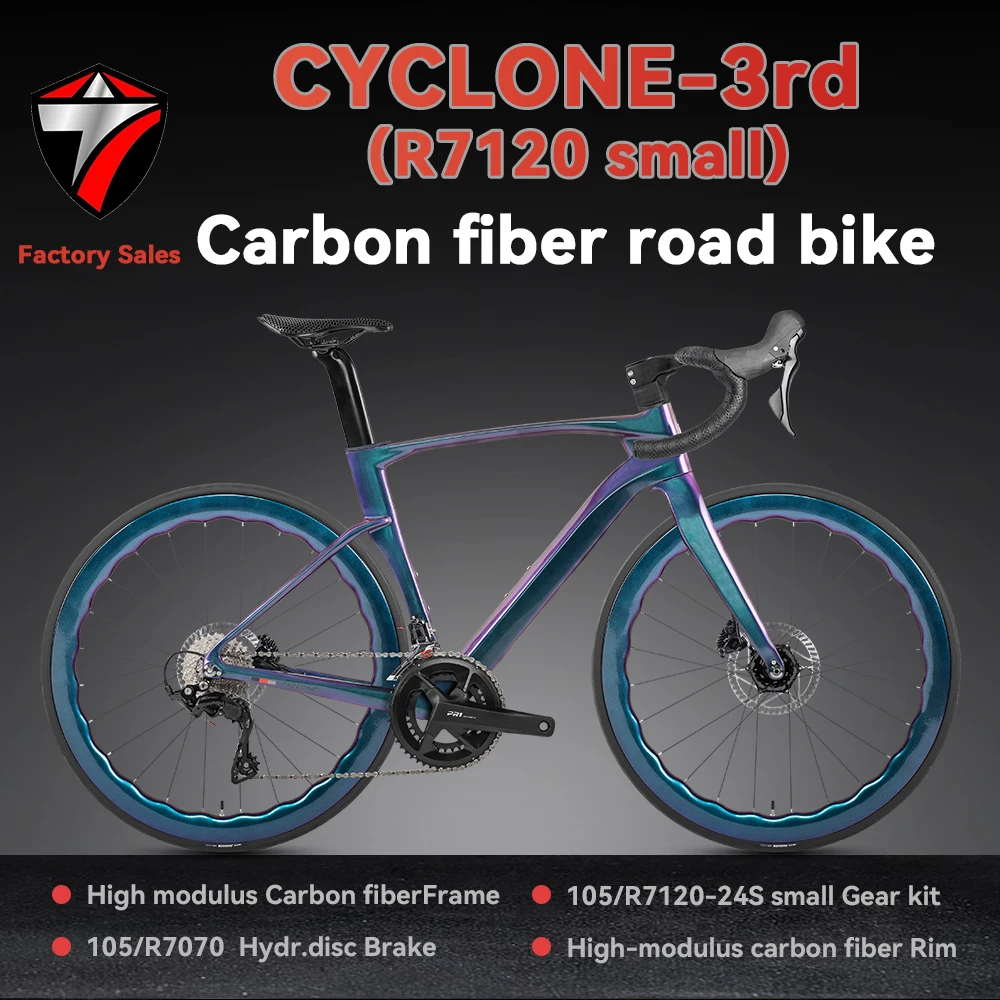 

TWITTER Carbon Fiber 700C Road Bike 24 Speed Mechanical Shifting Top Full Hydraulic Disc Brake For Adult Bicycle Bicicleta