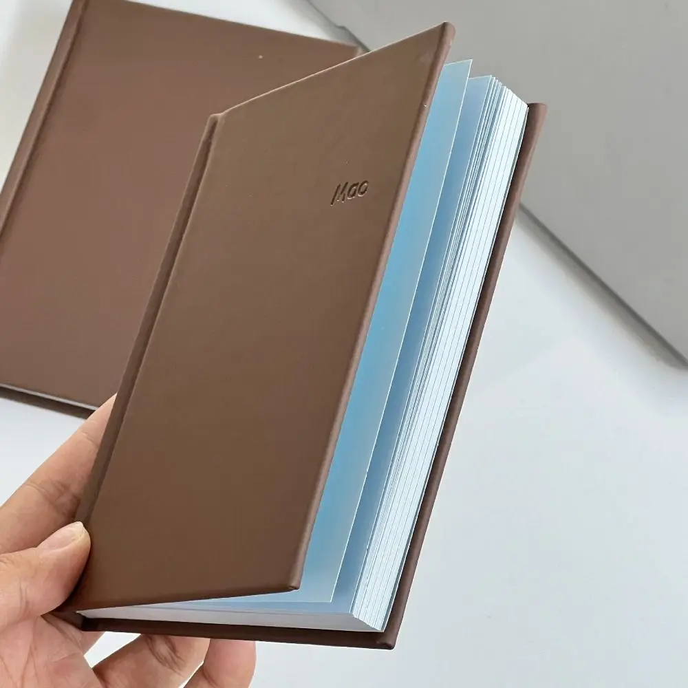INS A6 Notebook Chocolate Cover Hard Shell Schedule Planner Book DIY Scrapbook Notepad Student