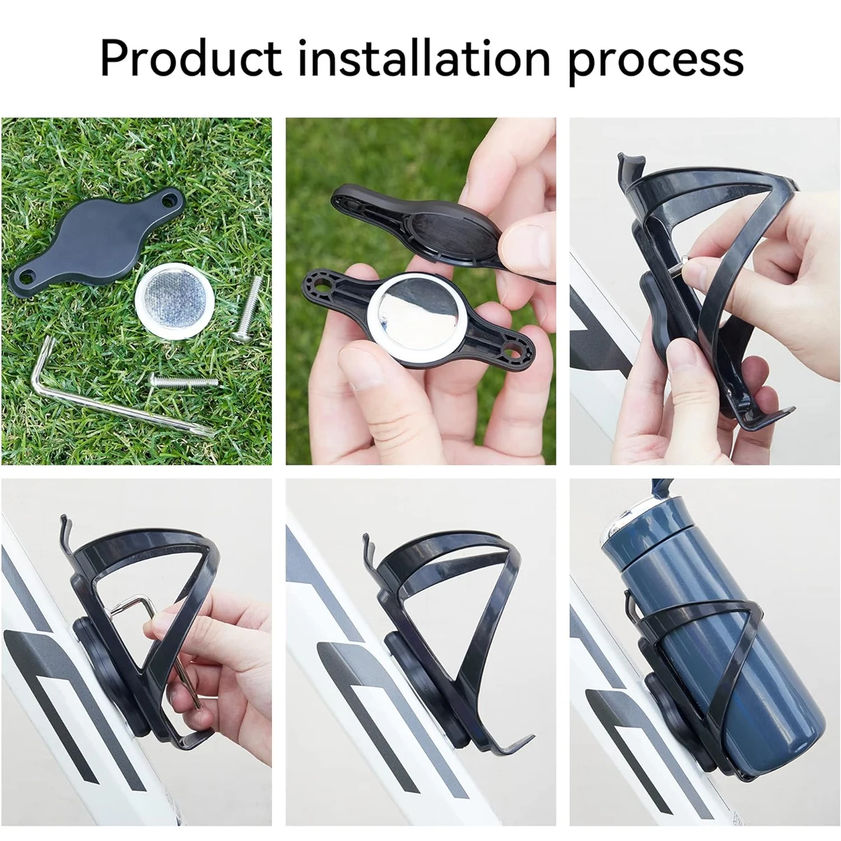 エアタグケースエアタグバイクマウントボトルケージマウントバイク紛失防止ステムロード GPS ホルダー盗難防止ケースエアタグ