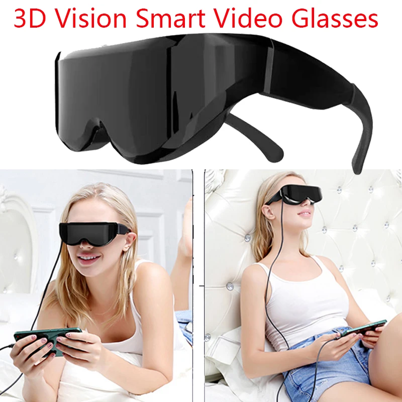 

3DVR virtual reality movie game video glasses HDMI head-mounted near-eye high-definition giant screen display smart glasses vide