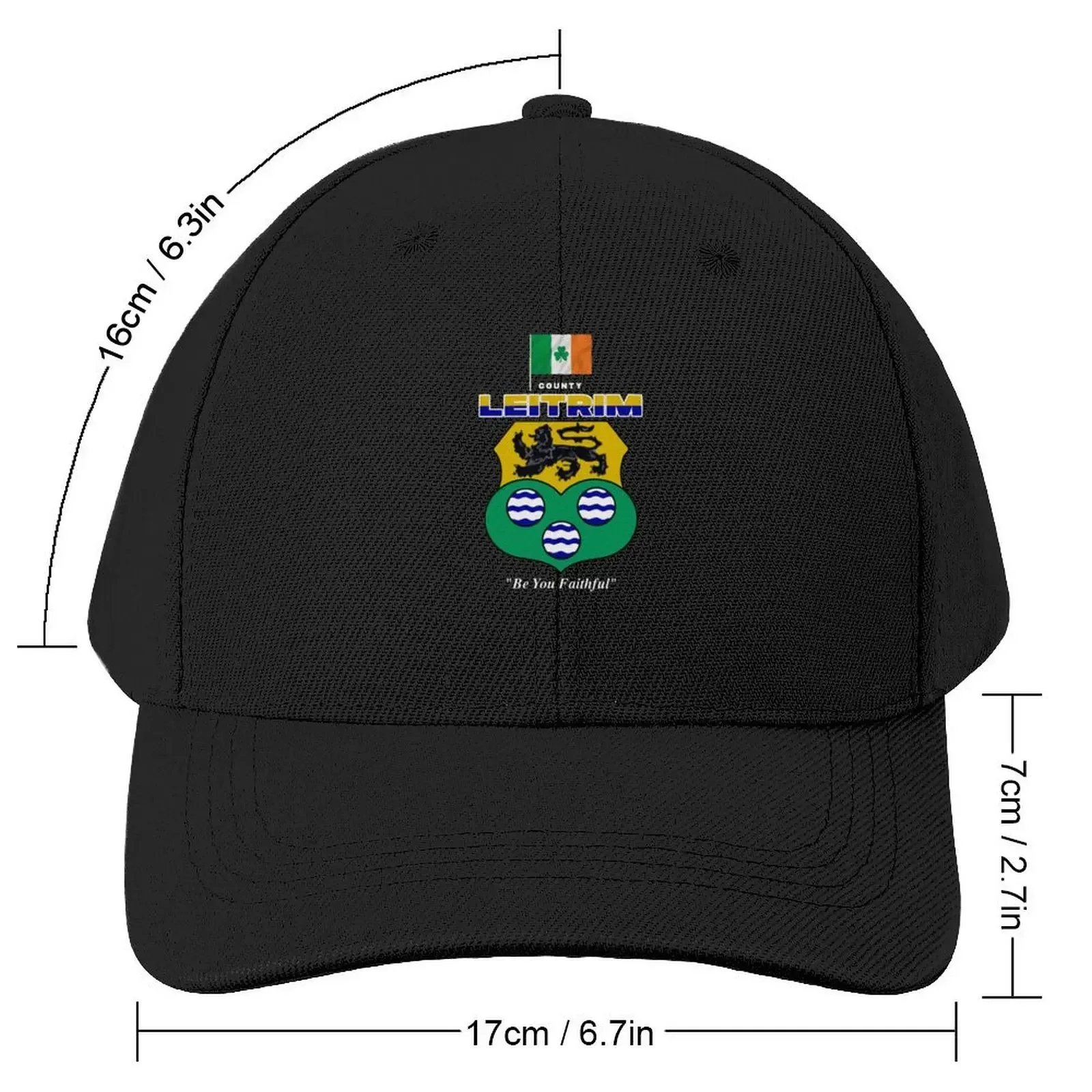 County Leitrim Ireland - Official Crest Baseball Cap Rugby Fishing cap Golf Women Men's