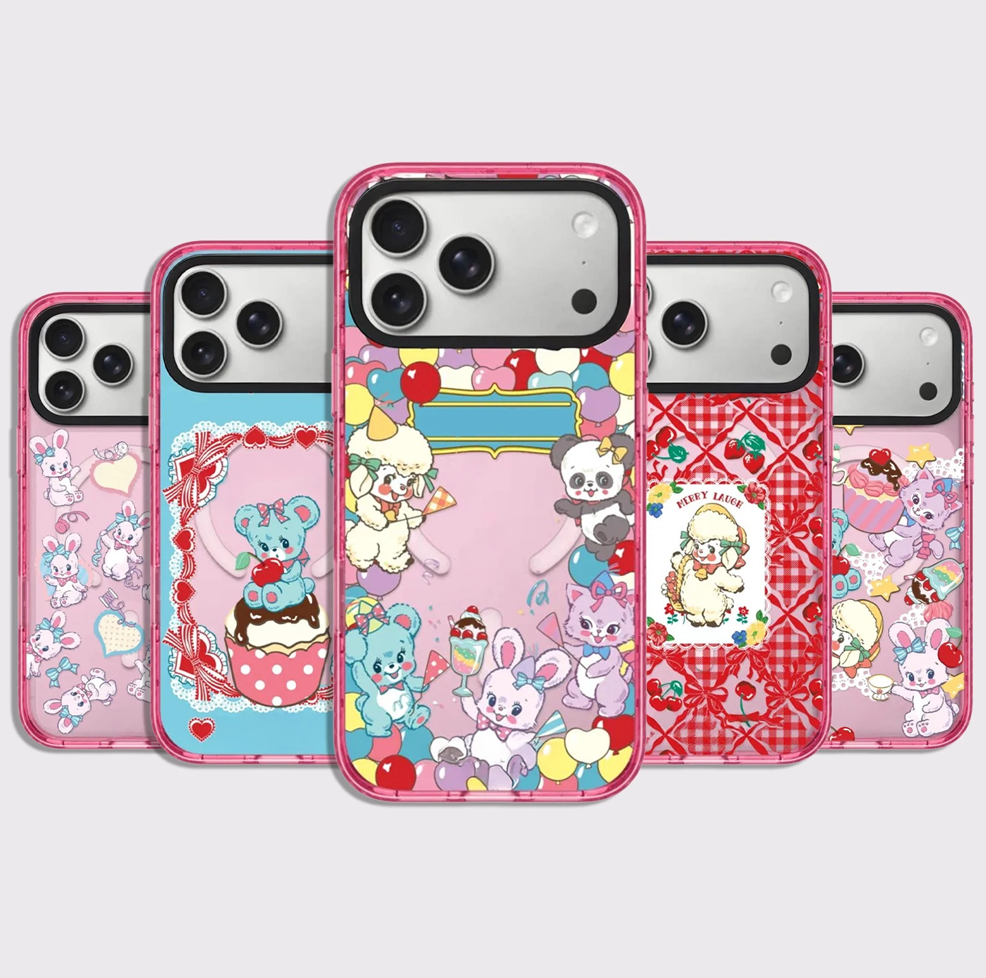 Party Time Impact Pink Magnetic Cover for IPhone 12 13 14 15 16 17 Pro Max Case for IPhone 17 Air
