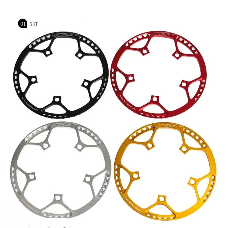 For Brompton Ultralight BCD 130mm 45/47/53/56/58T AL7075-T6 Alloy BMX Chainring With Guard Folding Bicycle Disc Bicycle Parts