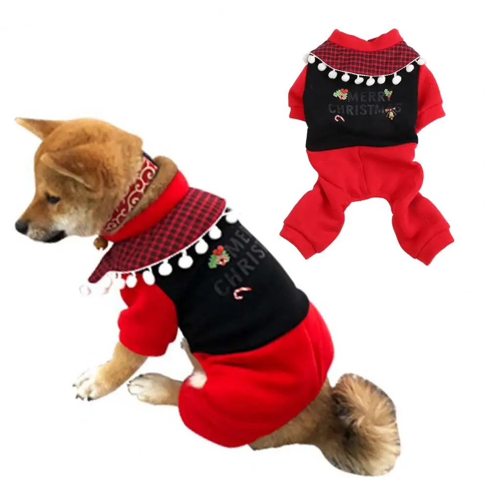 

Windproof Jumpsuit for Puppy, Super Soft, Button Closure, Dogs, Winter Dog Sweater, Christmas Pet Clothing