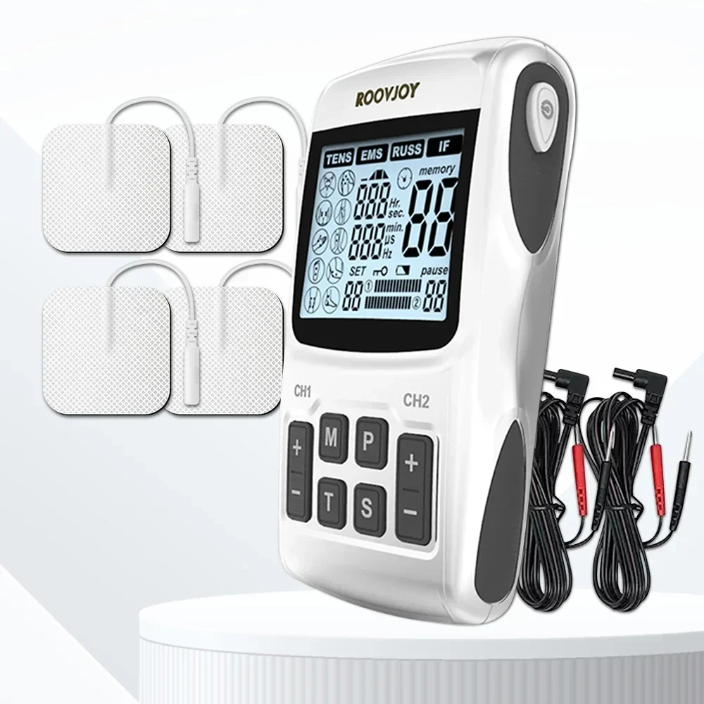 Tens Unit 36 Modes 90 Intensity Electric Stimulation Massager Muscle EMS Therapy Pain Relief Adjustable Lightweight LCD Display