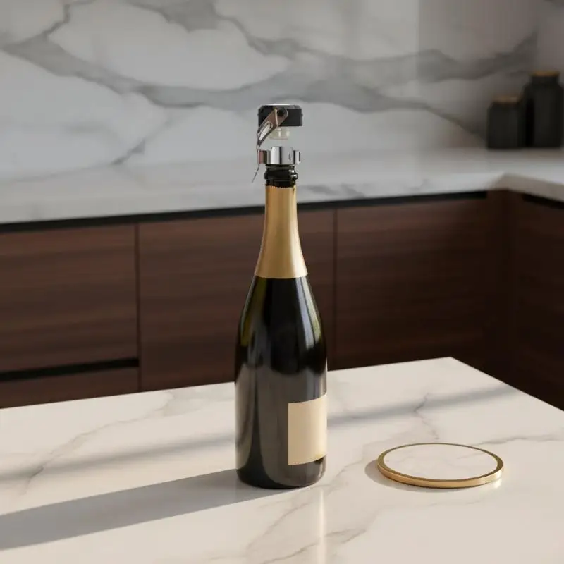 Stainless Steel Wine Stopper with Press Mode for Better Wine Preservation