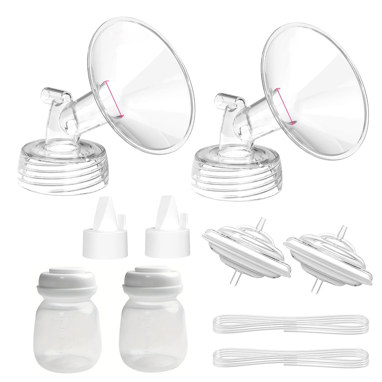 10pcs/set Breast pump accessories Compatible with Spectra S1/S2/9 Plus, Not Original Accessories, Full Set Replacements