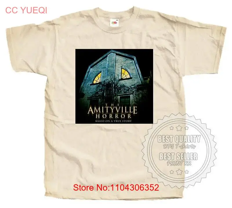 Amityville Horror V4 T SHIRT TEE Movie Poster Vintage Natural all sizes S to 5XL long or short sleeves