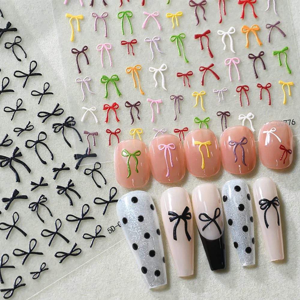 1-шт-5d-y2k-черные-и-разноцветные-наклейки-для-ногтей-с-бантиками-милые-стикеры-для-маникюра-с-лентами-и-бантиками-для-акриловых-ногтей-в-стиле-ins-для-салонов-и-домашнего-использования