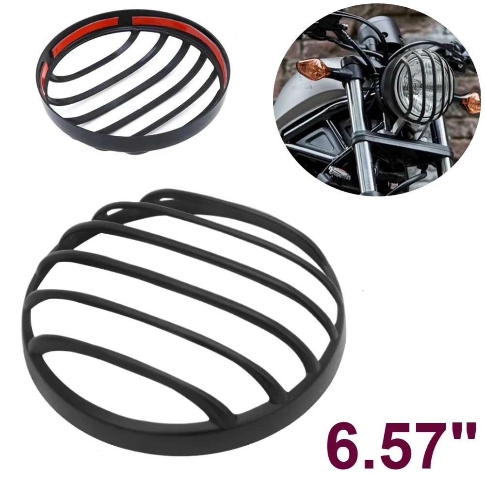 Motorrad-Frontscheinwerfer-Gitterabdeckung, Schutzgitter, schwarz, für Honda Rebel CMX500 CMX1100 2017–2024