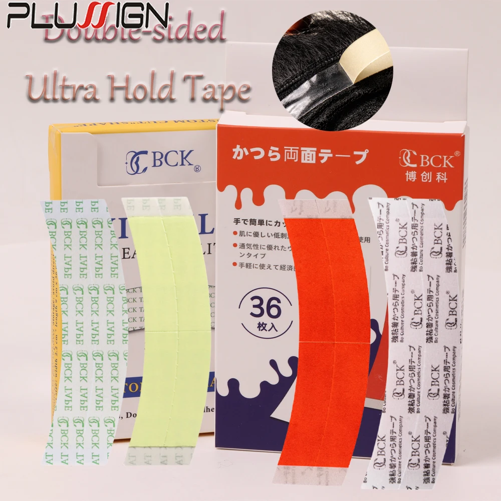 

Premium Lace Front Ultra Hold Lace Wig Tape 36 Pcs Hair Adhesive Strips For Toupee Strong Waterproof Hair Tape Wtih Box Package