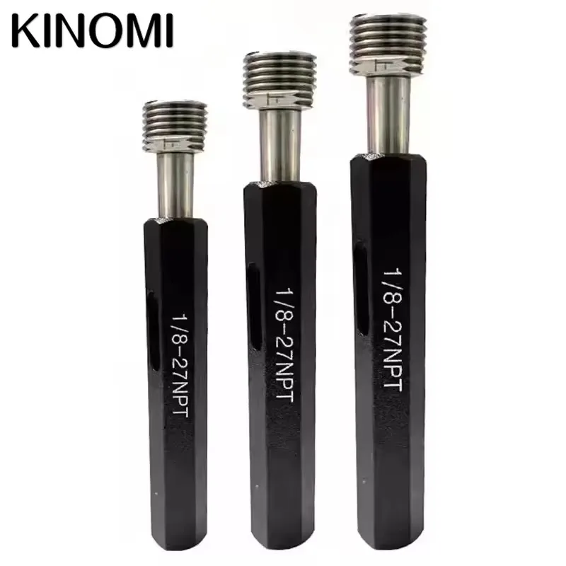 

NPT1/4 NPT1/8 Taper Pipe Thread Gauge Plug NPT Precision External Screw Gage Fine Pitch Thread Test Tool